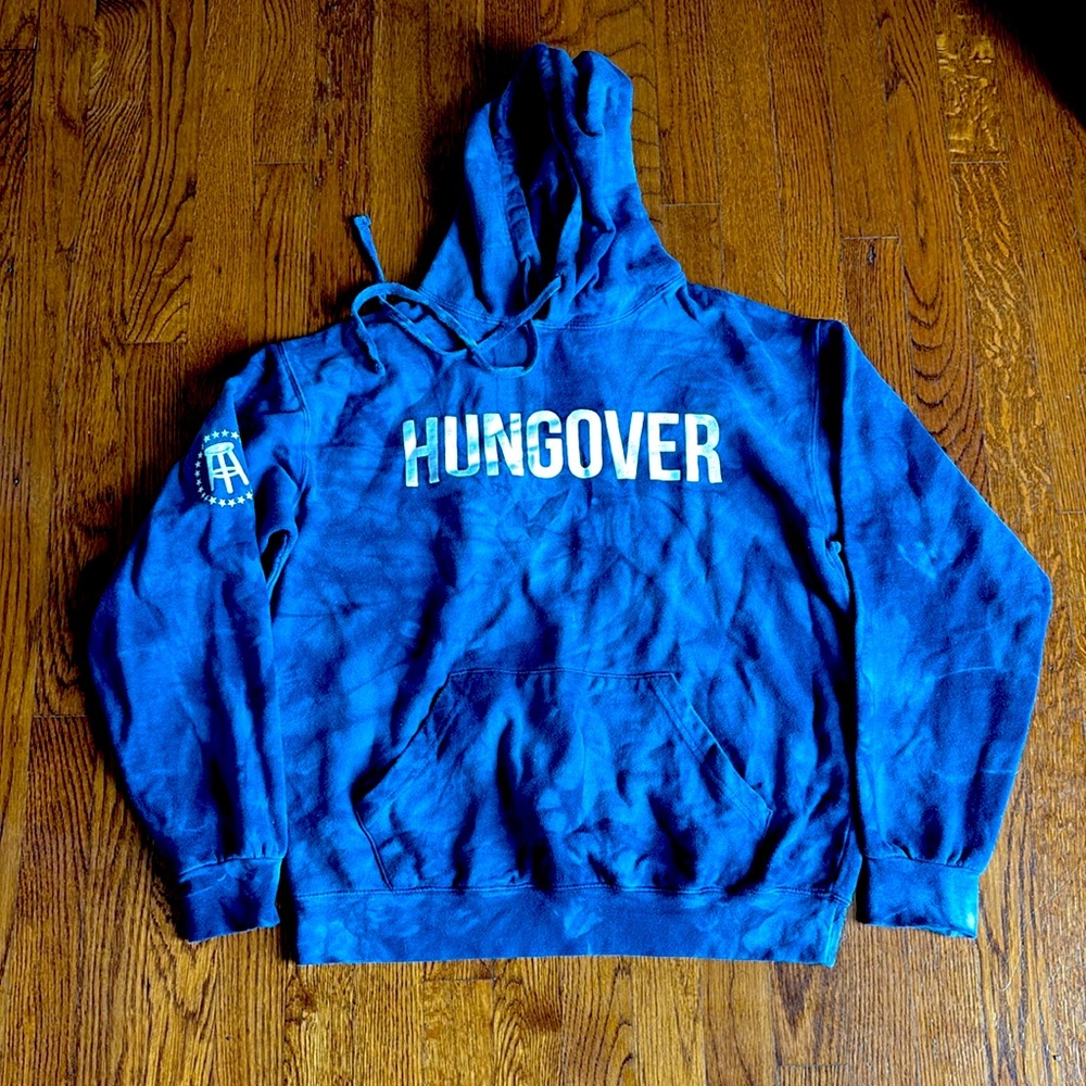 Barstool tie dye hungover hoodie